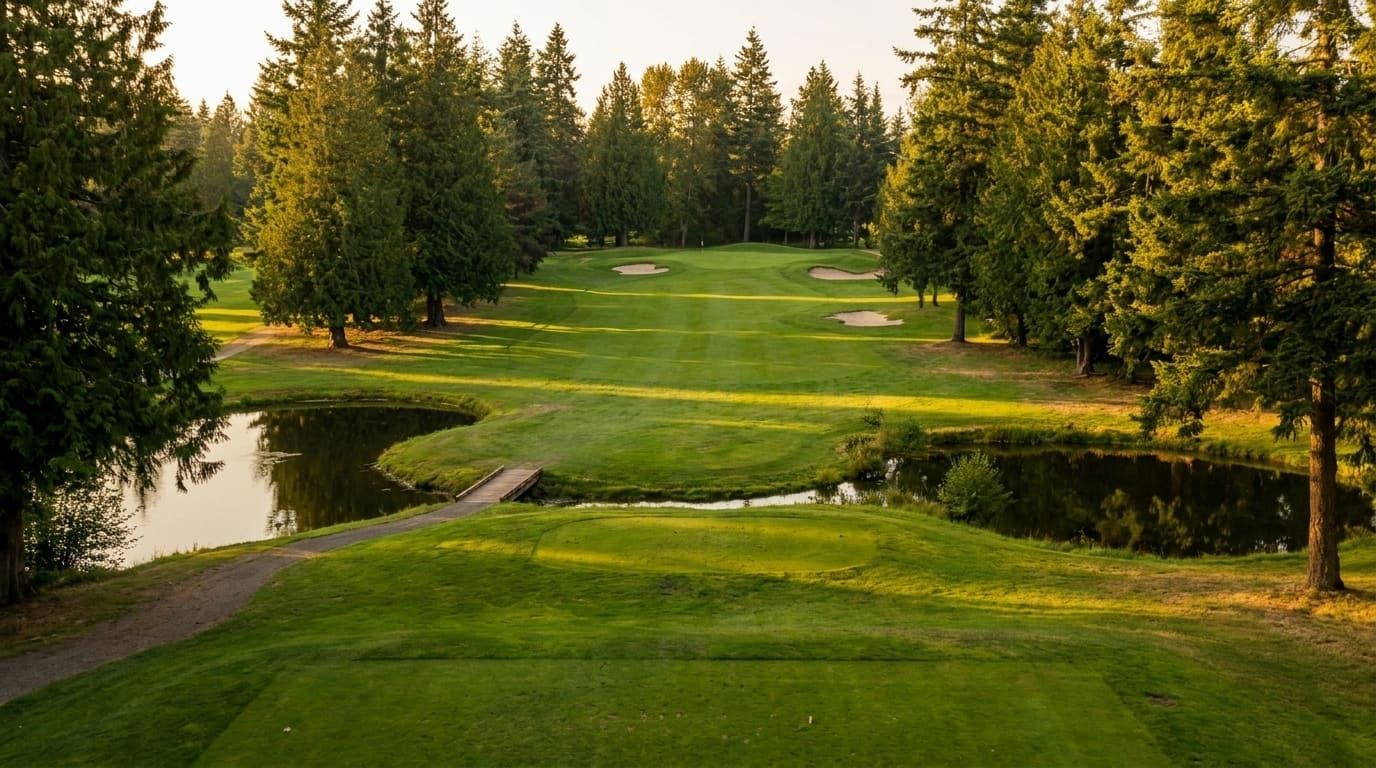 Illustrative placeholder view of hole 1, a 162 yard par 3