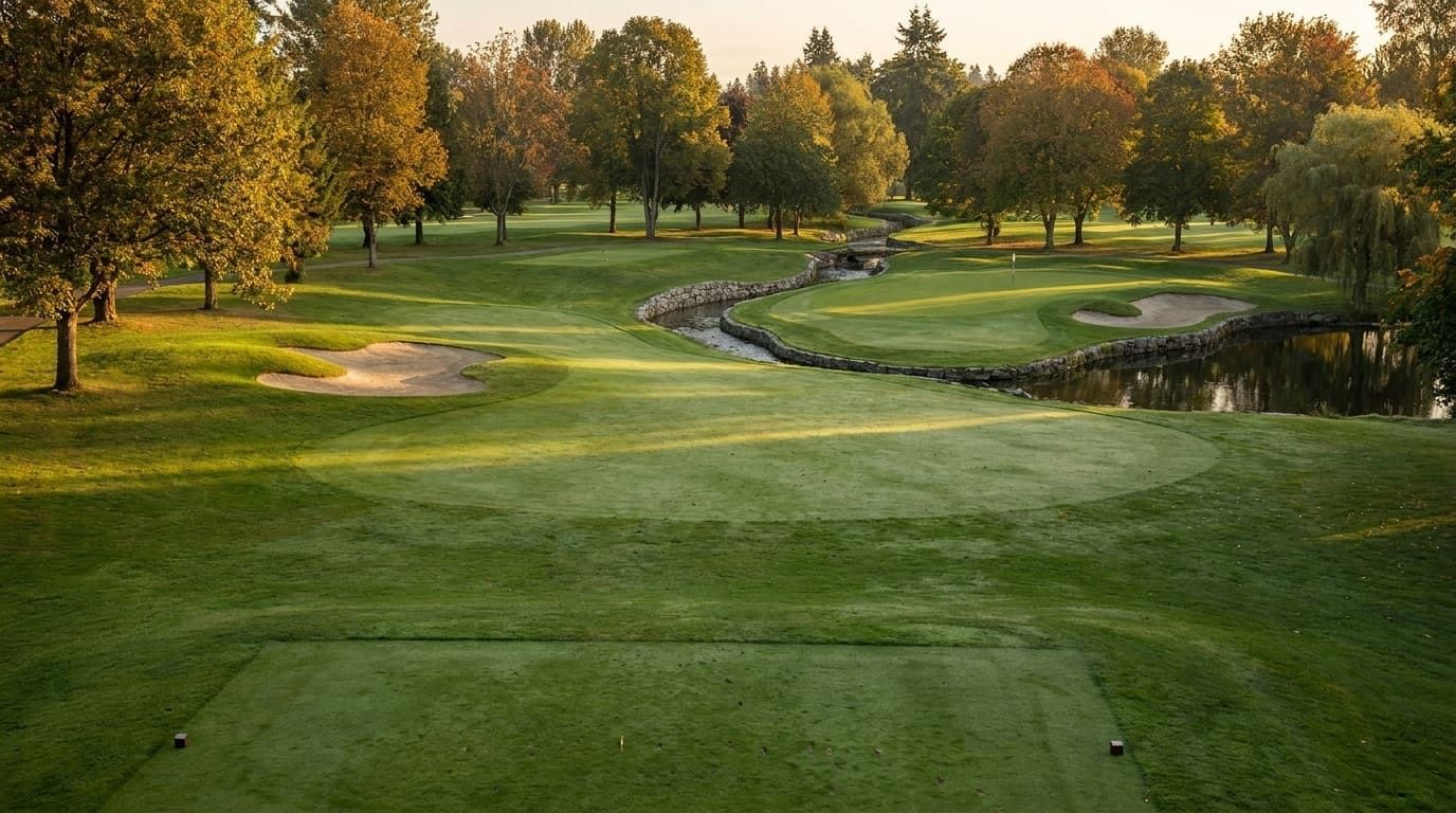 Illustrative placeholder view of hole 4, a 162 yard par 3