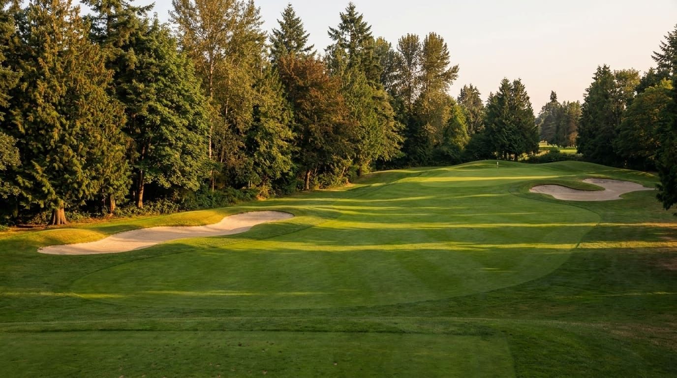 Illustrative placeholder view of hole 5, a 154 yard par 3