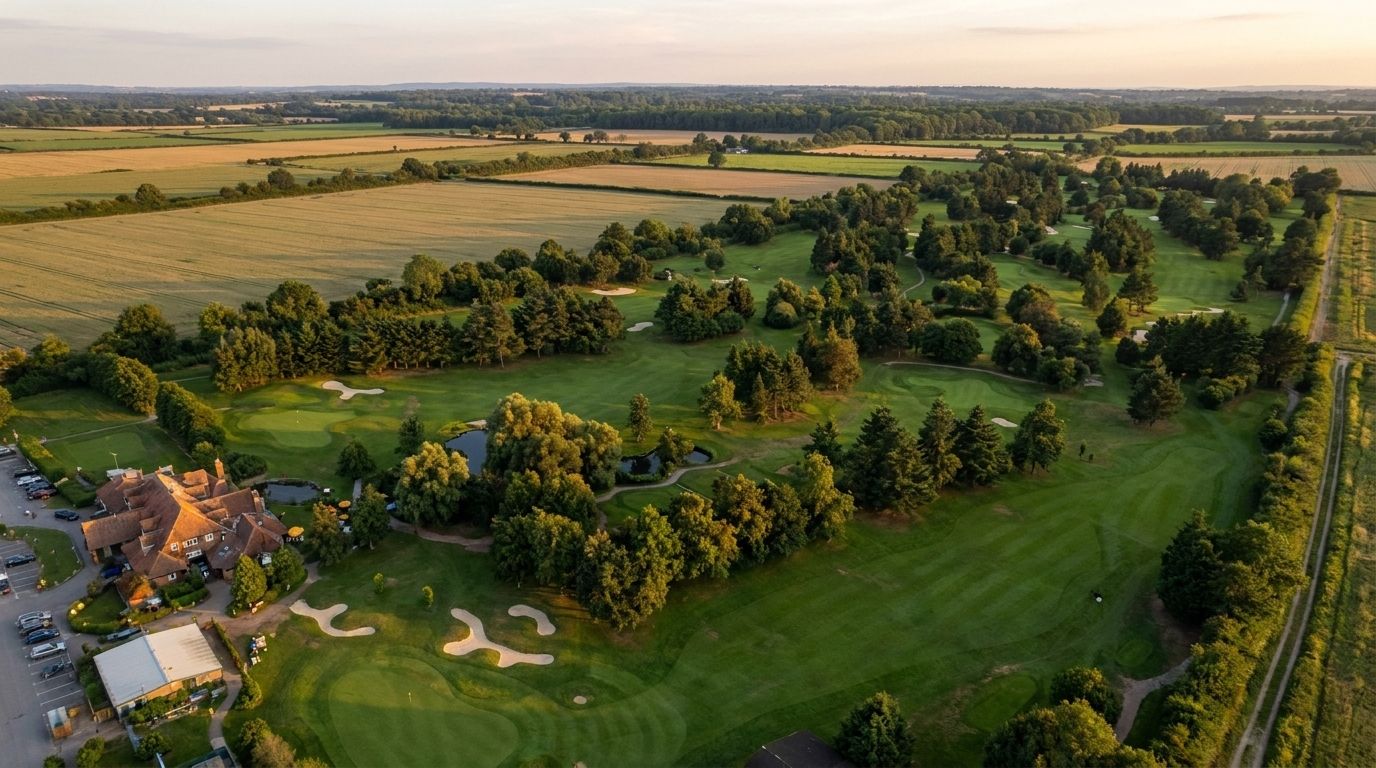 Illustrative placeholder view of the tree-lined fairways at Country Meadows